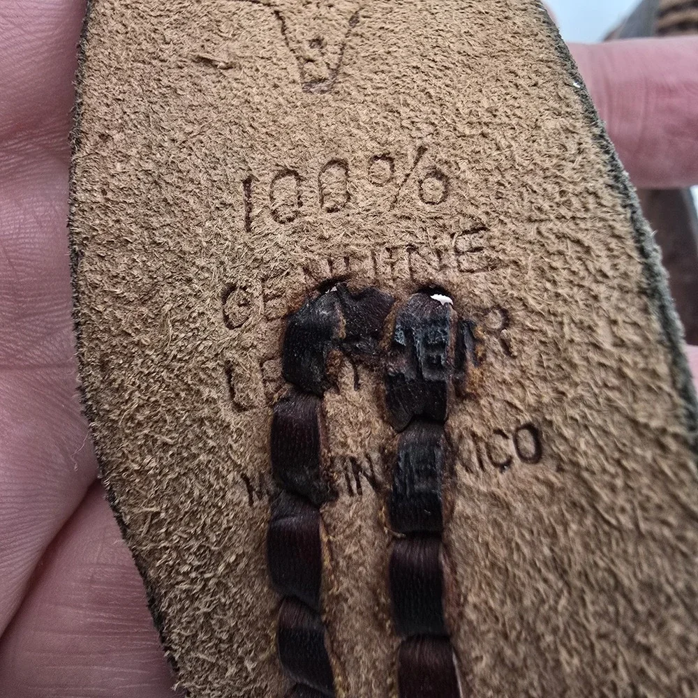 Vtg 1976 Dix Leather Company Colorado Belt Buckle & Sz 32 Leather Belt